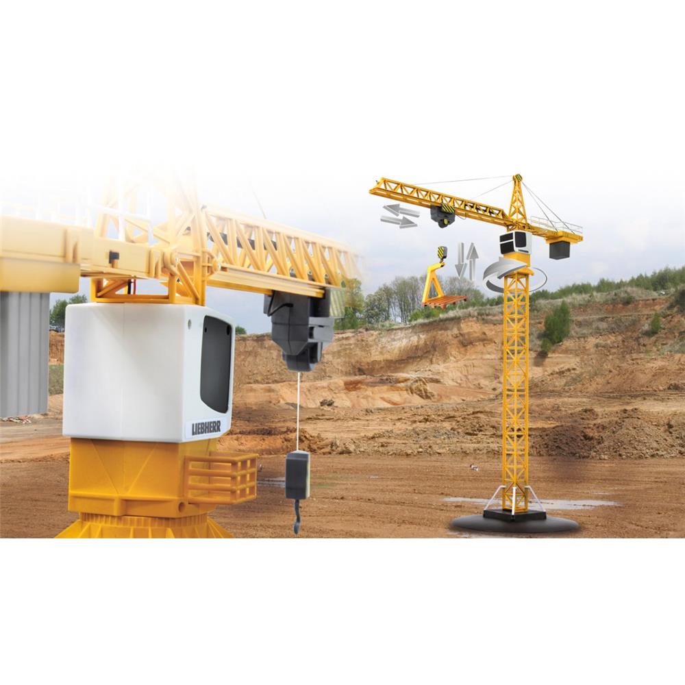 Jamara Turmdrehkran Liebherr, 1:20, 2,4GHz, ferngesteuertes Baufahrzeug