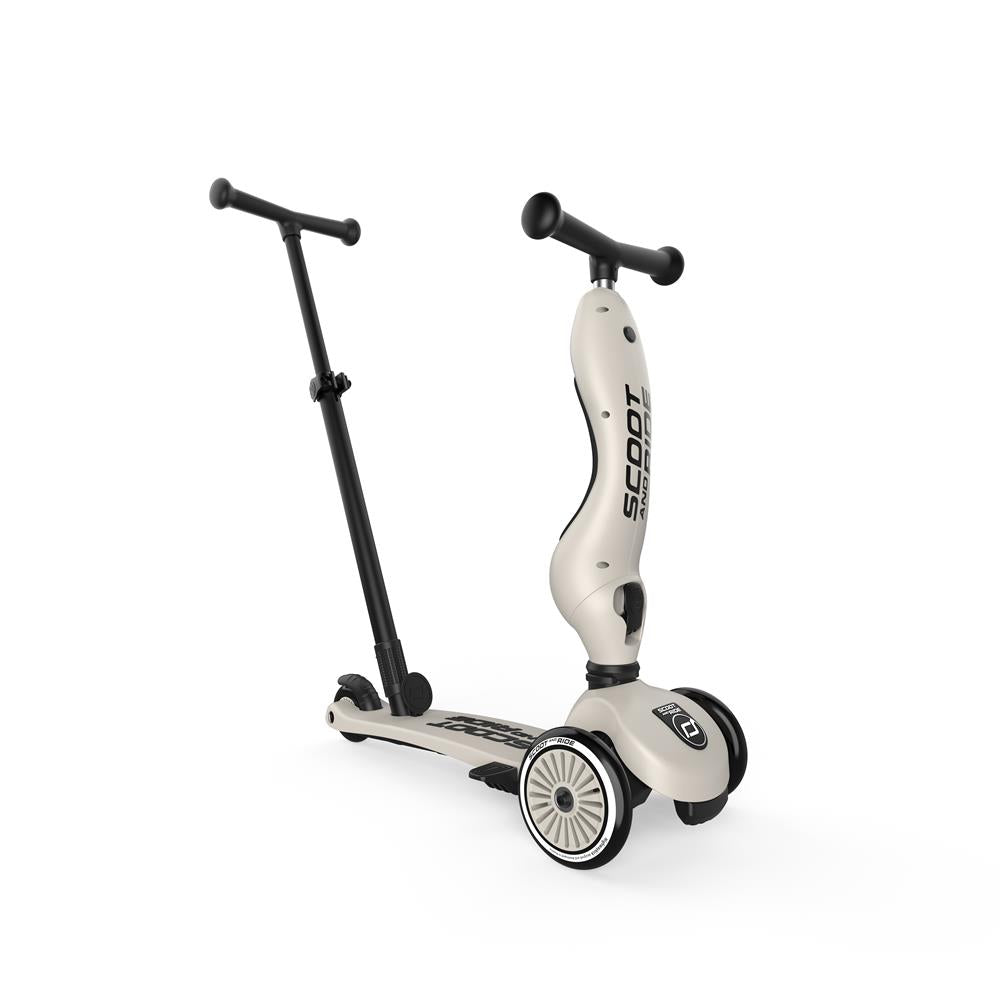 Scoot & Ride Highwaykick 1 Push and Go, ash - Kinderroller mit Schiebestange