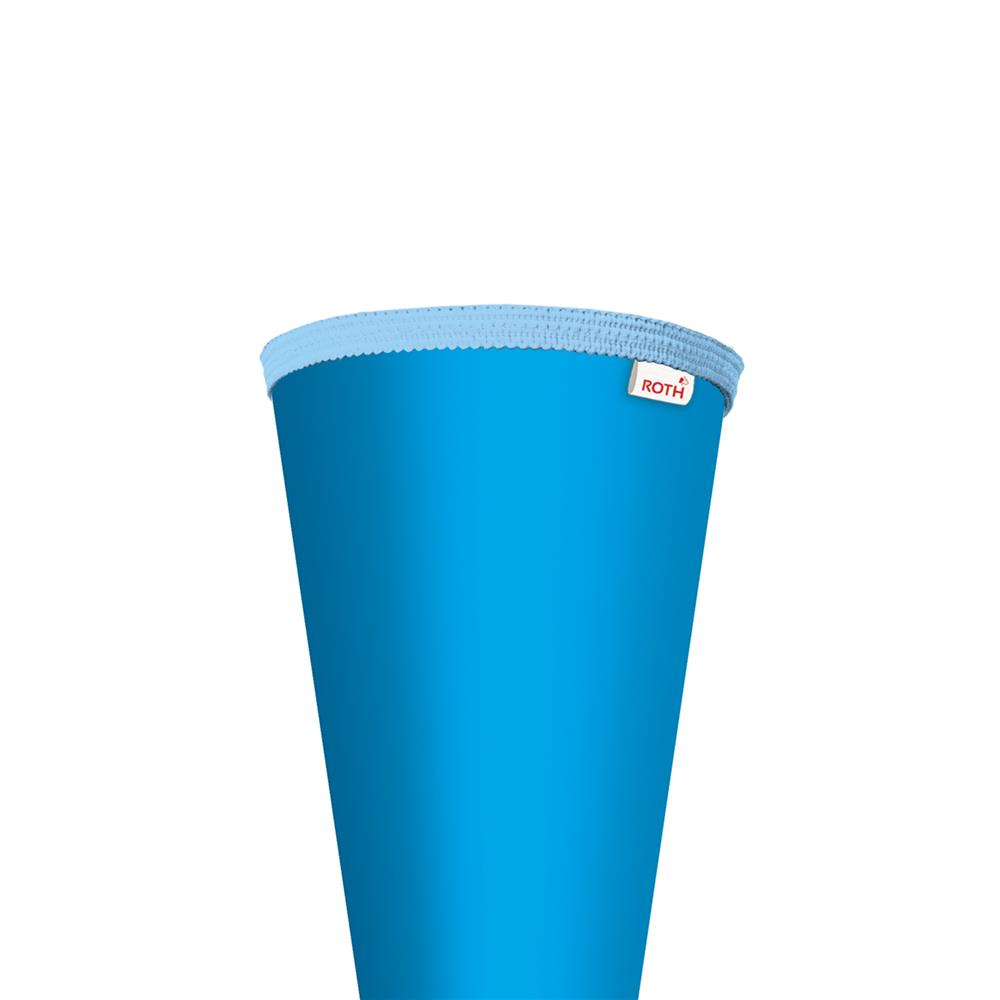 Roth Schultüte-Rohling/Basteltüte, pazifikblau, 70cm, rund, Rot(h)-Spitze, ohne Verschluss