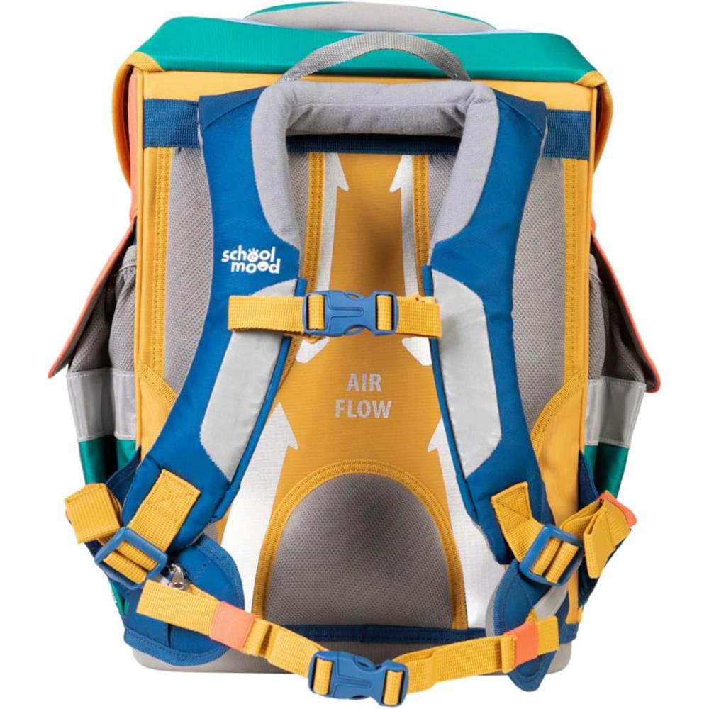 School-Mood Schulranzenset Timeless Pro Happy Sapphire (Happy Colours Collection), 6-teilig