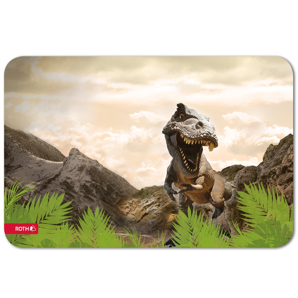 Roth Schreibtischunterlage Dinosaurier Tyrannosaurus, Malunterlage mit Anti-Rutsch-Beschichtung