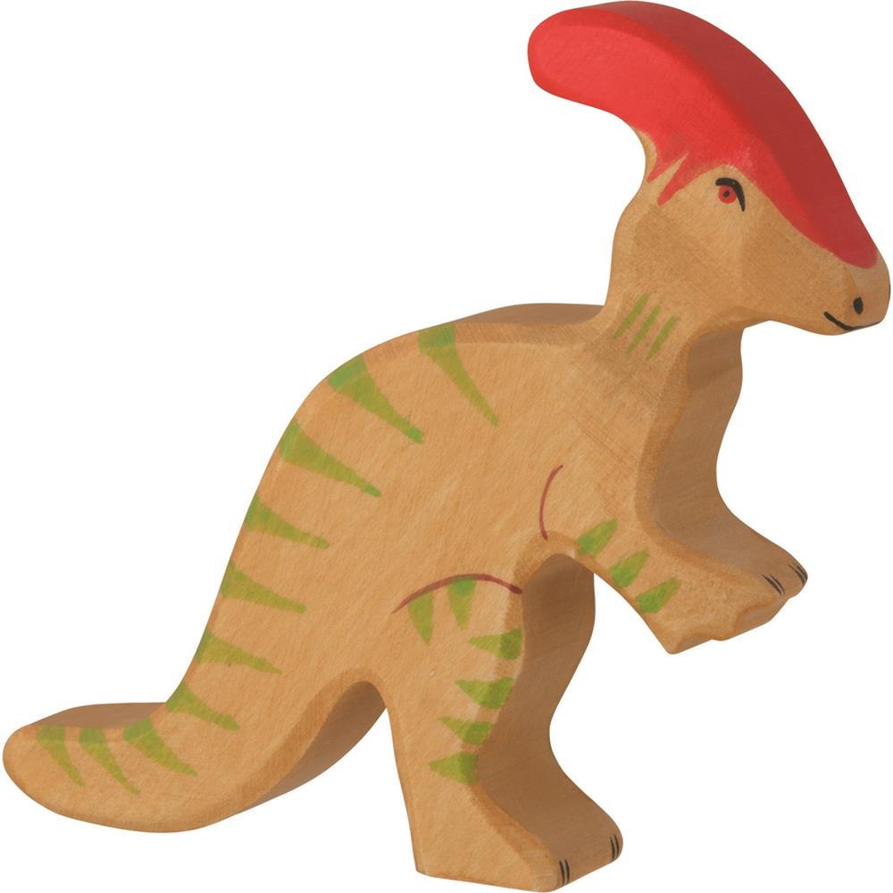 Holztiger Holzfigur - Parasaurolophus, Dinosaurier, Holzspielzeug, ab 3 Jahren