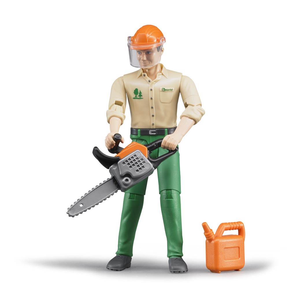 Bruder 60030 - bworld Forstarbeiter mit Zubehör