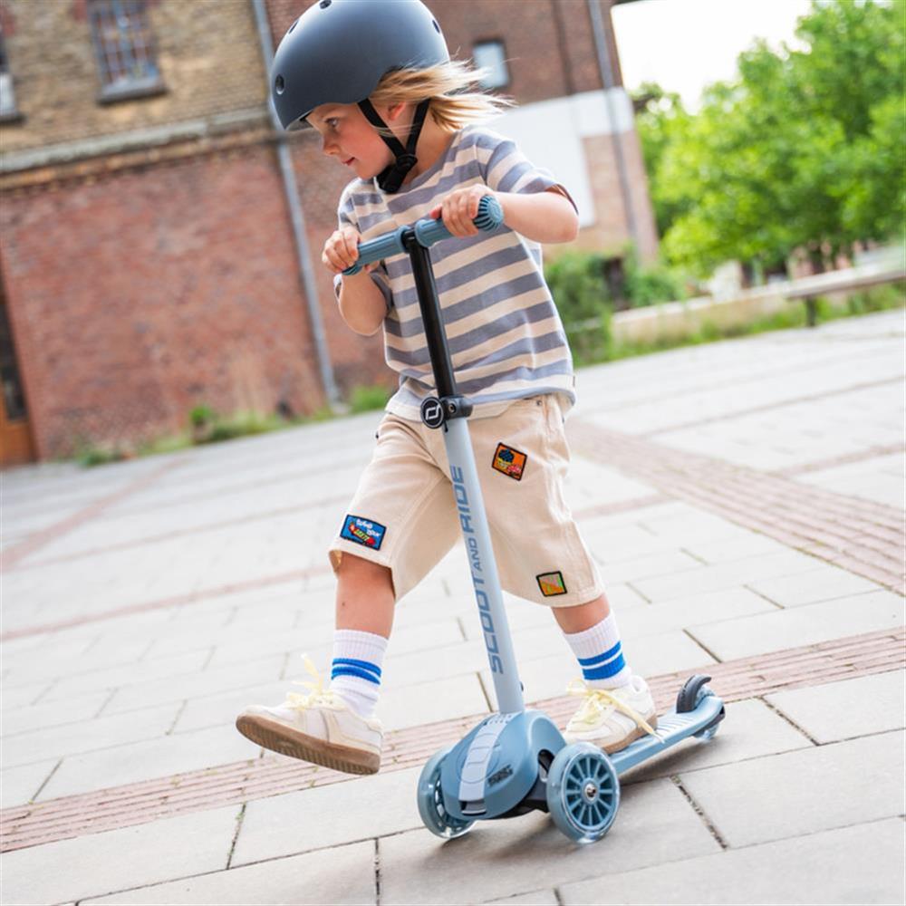 Scoot & Ride Highwaykick 3S Scooter, steel - Kinderroller, ab 3 Jahren