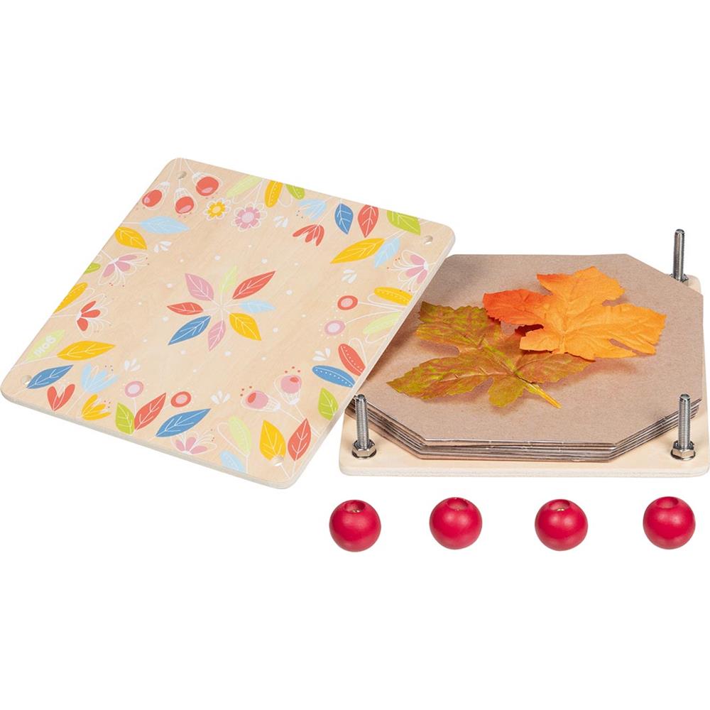 Goki Blumenpresse Blütenzauber - Lernspielzeug (Natur), zum Blätter pressen für Hebarium