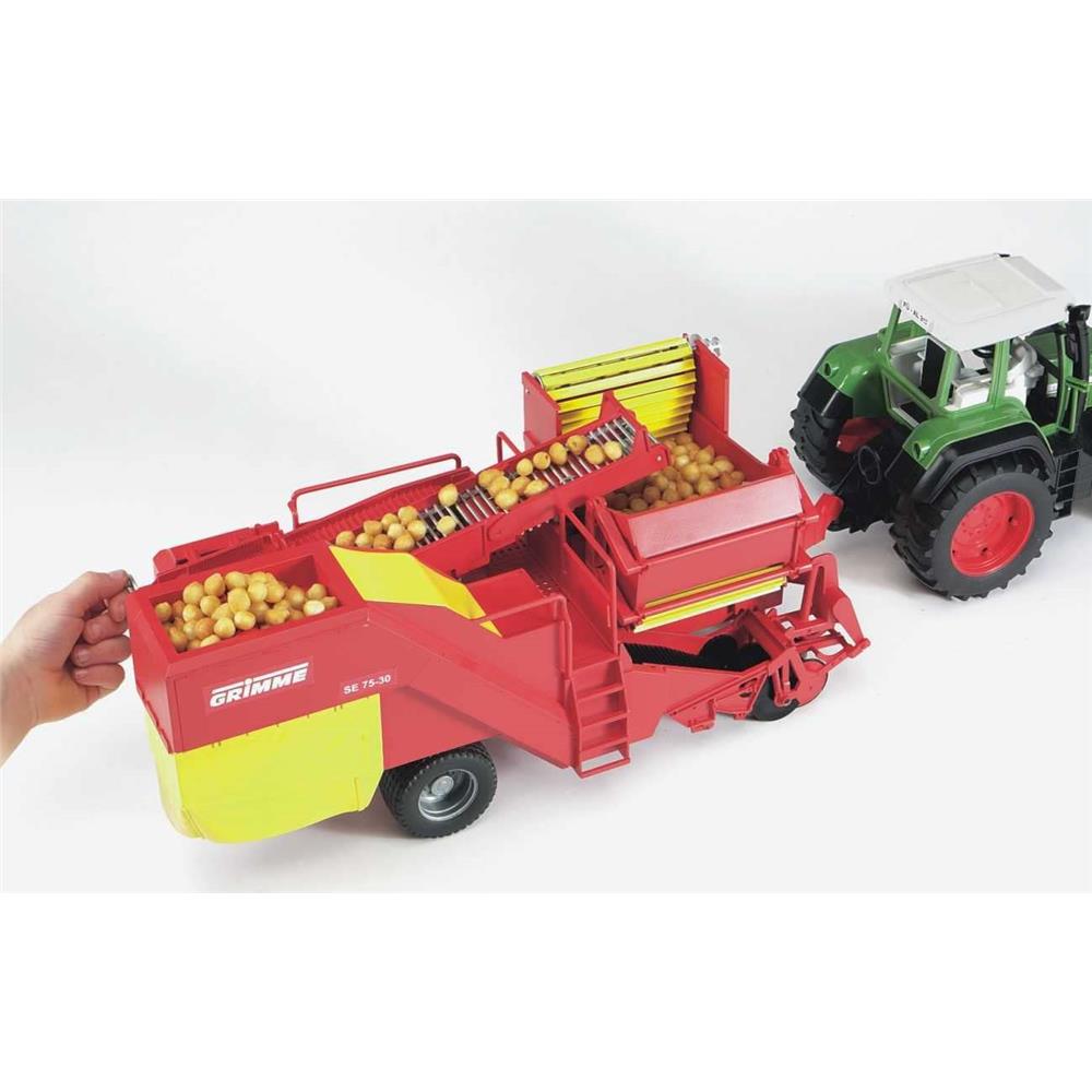 Bruder 02130 - Grimme SE75-30 Kartoffelvollernter mit 80 Kartoffelimitaten