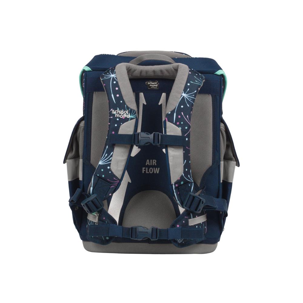 School-Mood Schulranzenset Timeless Air+ Lina (Kätzchen, blau)