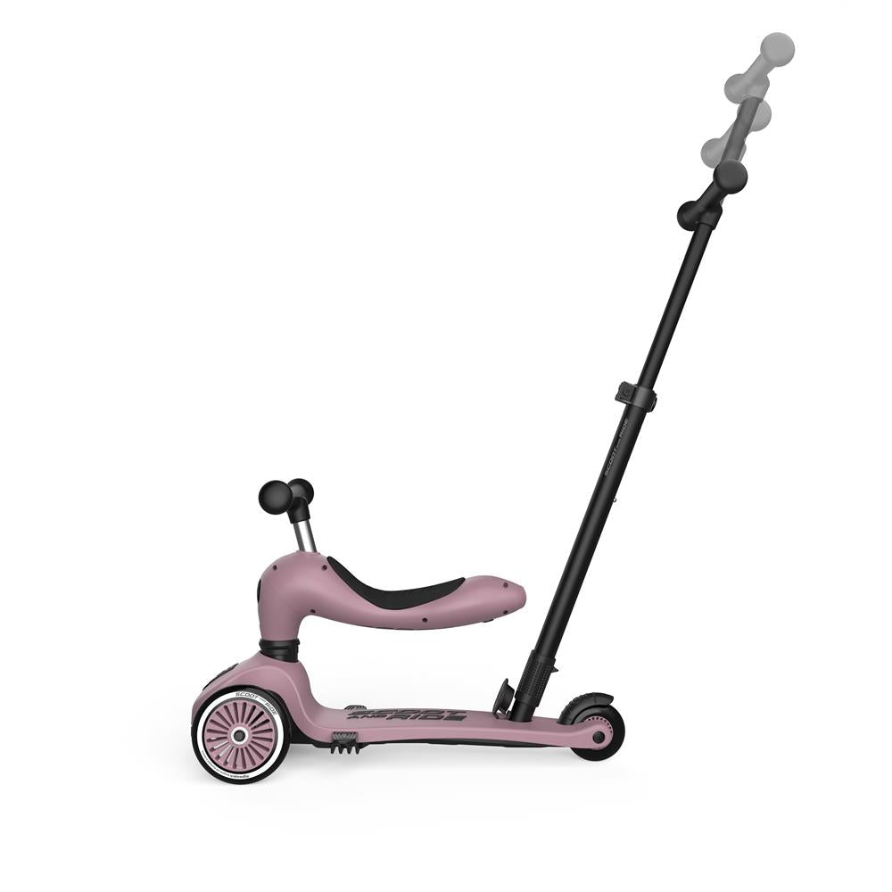 Scoot & Ride Highwaykick 1 Push and Go, wildberry - Kinderroller mit Schiebestange