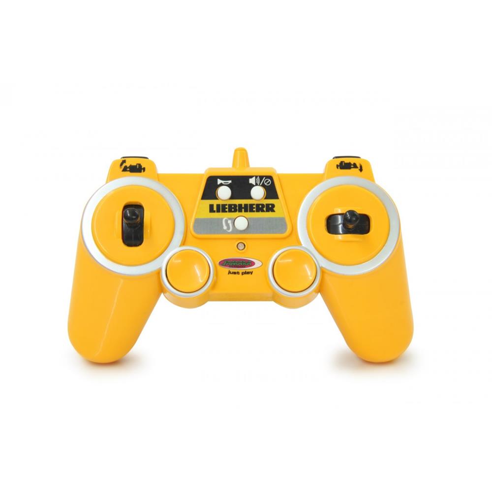 Jamara RC Planierraupe Liebherr 1:20 Gelb 2,4GHz funkferngesteuertes Baufahrzeug mit Sound