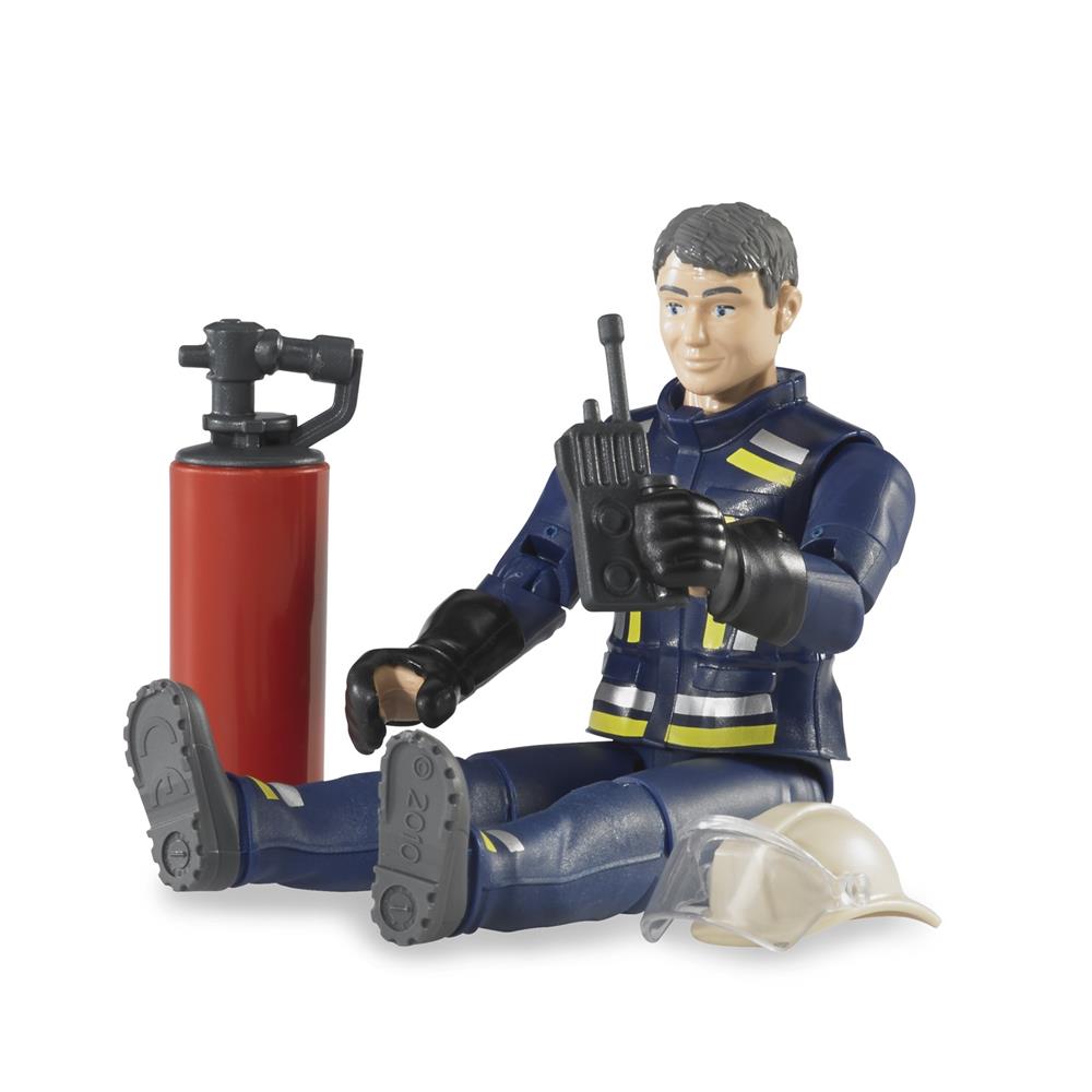 Bruder 60100 - bworld Feuerwehrmann mit Zubehör