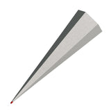 Roth Schultüte-Rohling/Basteltüte, grau, 85cm, eckig, Rot(h)-Spitze, ohne Verschluss