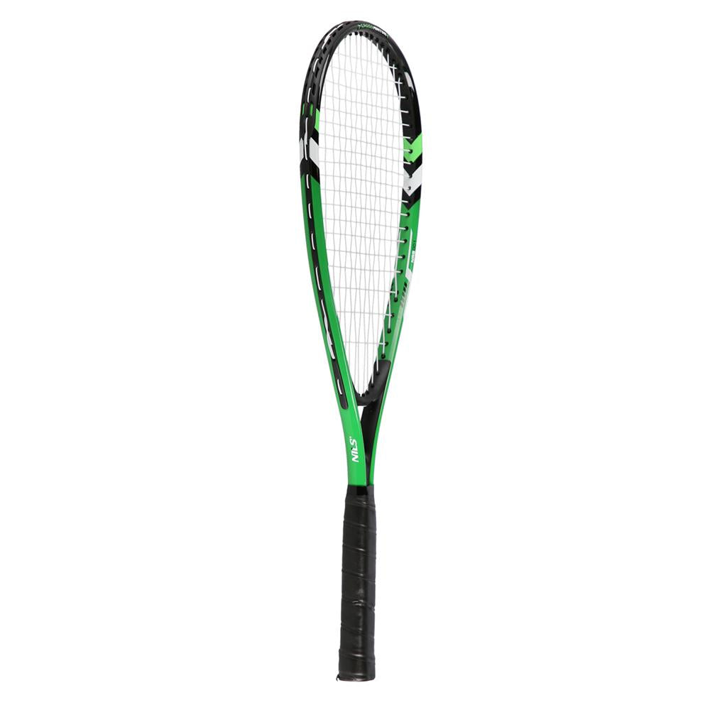 NILS Crossminton-Set, Grün, 2x Schläger, 3x Federbälle (Speeders), 1x Schutzhülle