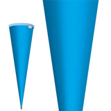 Roth Schultüte-Rohling/Basteltüte, pazifikblau, 70cm, rund, Rot(h)-Spitze, ohne Verschluss