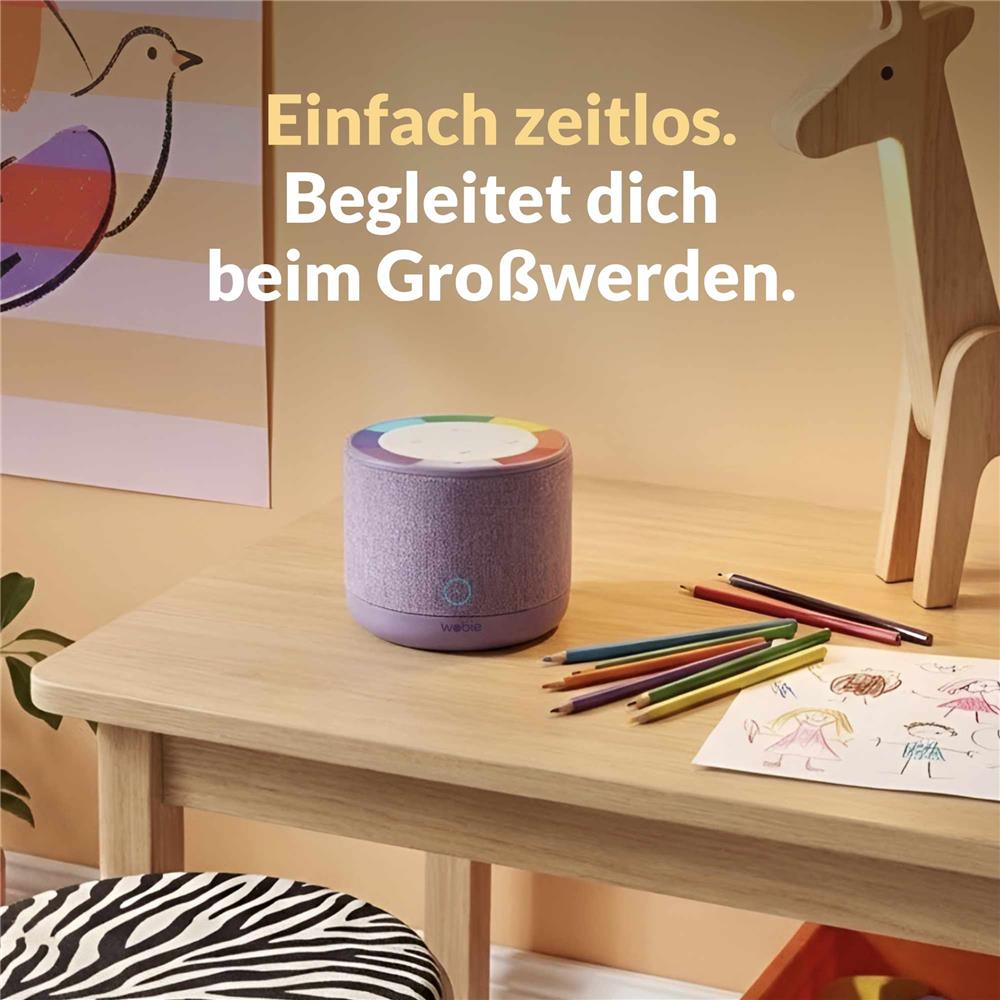 Wobie Box Violett Kinder Musikbox mit Spotify, WLAN, Bluetooth, SD-Slot & Kopfhöreranschluss