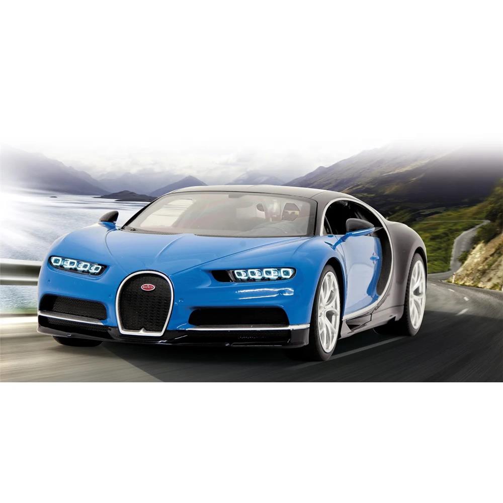 Jamara Bugatti Chiron 1:14 blau 2,4GHz Ferngesteuertes Auto mit LED Fahrlicht