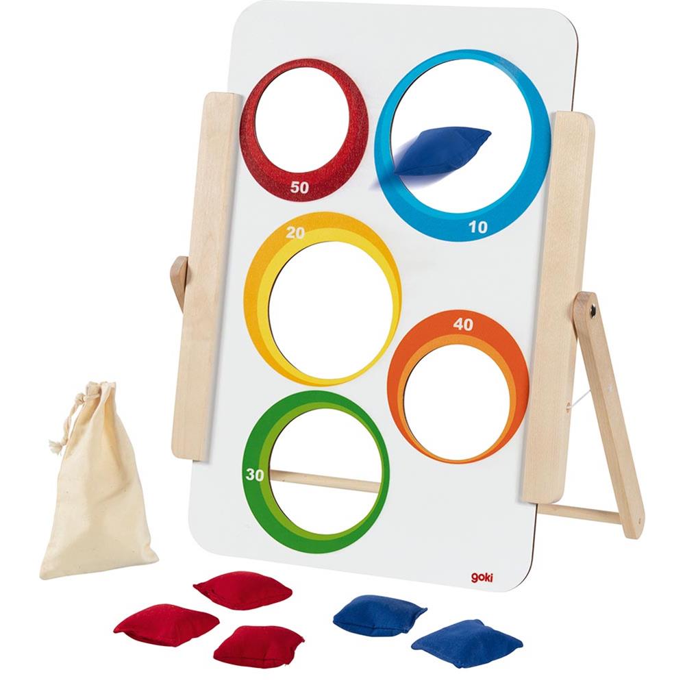 Goki Zielwurfspiel für Klein und Groß, beidseitig bespielbar