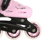 NILS EXTREME NH18331 4in1 Inliner Schlittschuhe Rollschuhe Gr. 31-34, Rosa, verstellbar