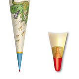 Roth Schultüte Lieblingsstück Reißzahn Tyrannosaurus, 70cm, rund, Rot(h)-Spitze, mit Stoffverschluss