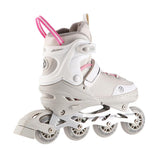 NILS EXTREME NH18188A 2in1 Inliner Schlittschuhe Kinder Gr. 34-38, Grau-Rosa, verstellbar