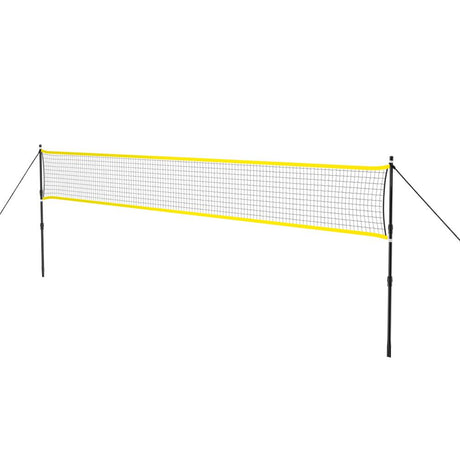 NILS NT310 Badmintonnetz 6,3 m mit Teleskopstangen, Outdoor Garten Freizeit