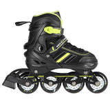 NILS EXTREME NH18191 2in1 Inliner Schlittschuhe Gr. 39-43, Schwarz-Limettengrün, erstellbar