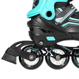 NILS EXTREME NH18190 2in1 Inliner Schlittschuhe Kinder Gr. 29-33, Schwarz-Blau, verstellbar