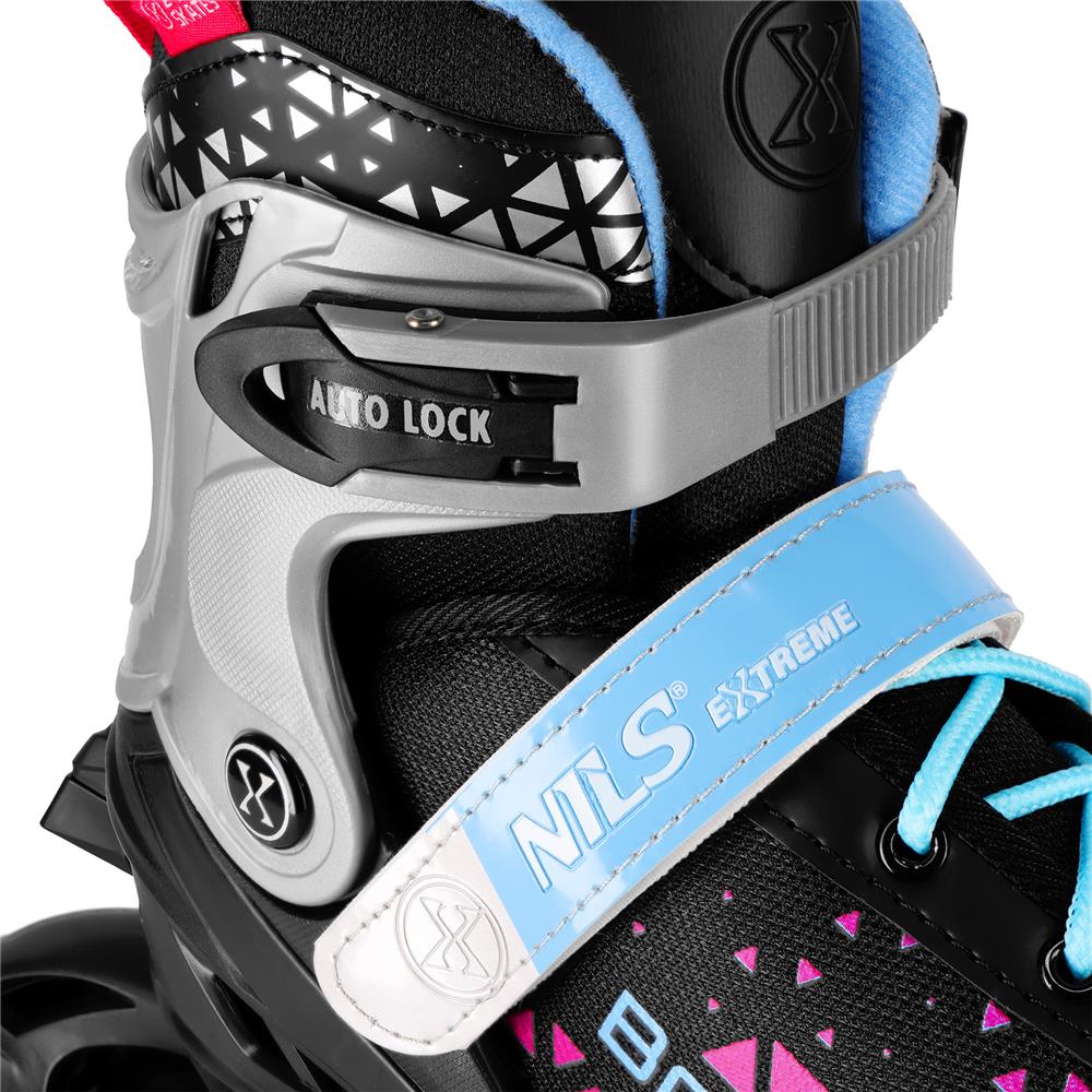 NILS EXTREME NH18190A BRAVE 2in1 Inliner Schlittschuhe Gr. 39-43, Rosa, verstellbar
