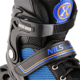 NILS EXTREME NH18188A 2in1 Inliner Schlittschuhe Kinder Gr. 29-33, Schwarz-Orange, verstellbar