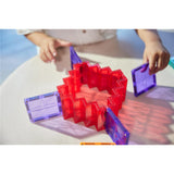 Cleverclixx Treppen Set Knallfarben 34 Teile, Magnetspielzeug, erweiterbare Sets