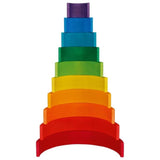 Goki Holzbausteine - Großer Regenbogen, bunt lackiert
