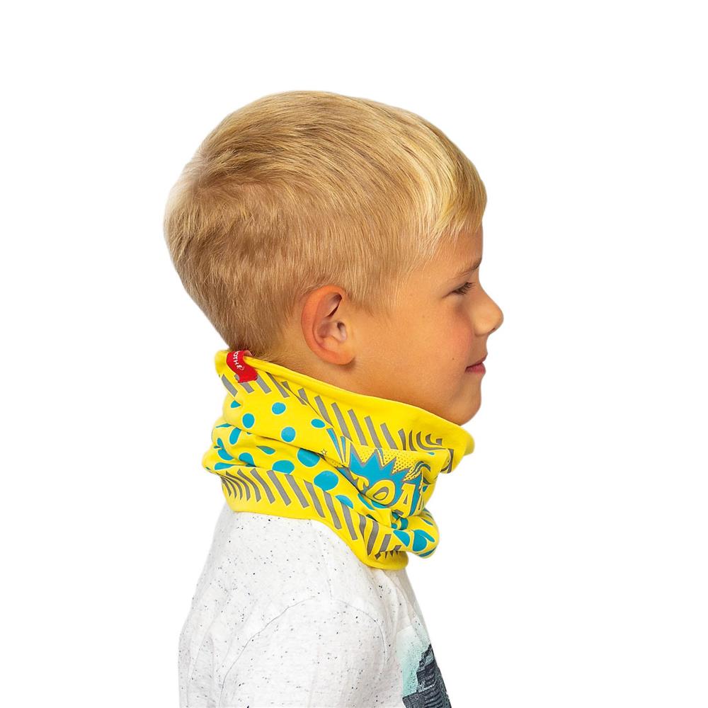 Roth ReflActions Jersey-Loop Roar, Gelb, Schlauchschal mit reflektierenden Details