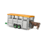 Bruder 02227 - Viehtransportanhänger mit 1 Rind