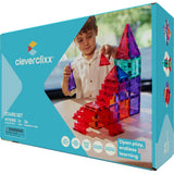 Cleverclixx Treppen Set Knallfarben 34 Teile, Magnetspielzeug, erweiterbare Sets