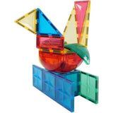 Cleverclixx Kleiner Kuppel-Bausatz Knallfarben 34 Teile, gebogene Magnetbausteine, abwechslungsreiche Form