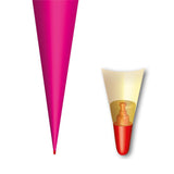 Roth Schultüte-Rohling/Basteltüte, pink, 70cm, rund, Rot(h)-Spitze, mit Filzverschluss