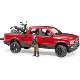 Bruder 02502 - RAM 2500 Power Wagon mit Scrambler Ducati Desert Sled u. Fahrer