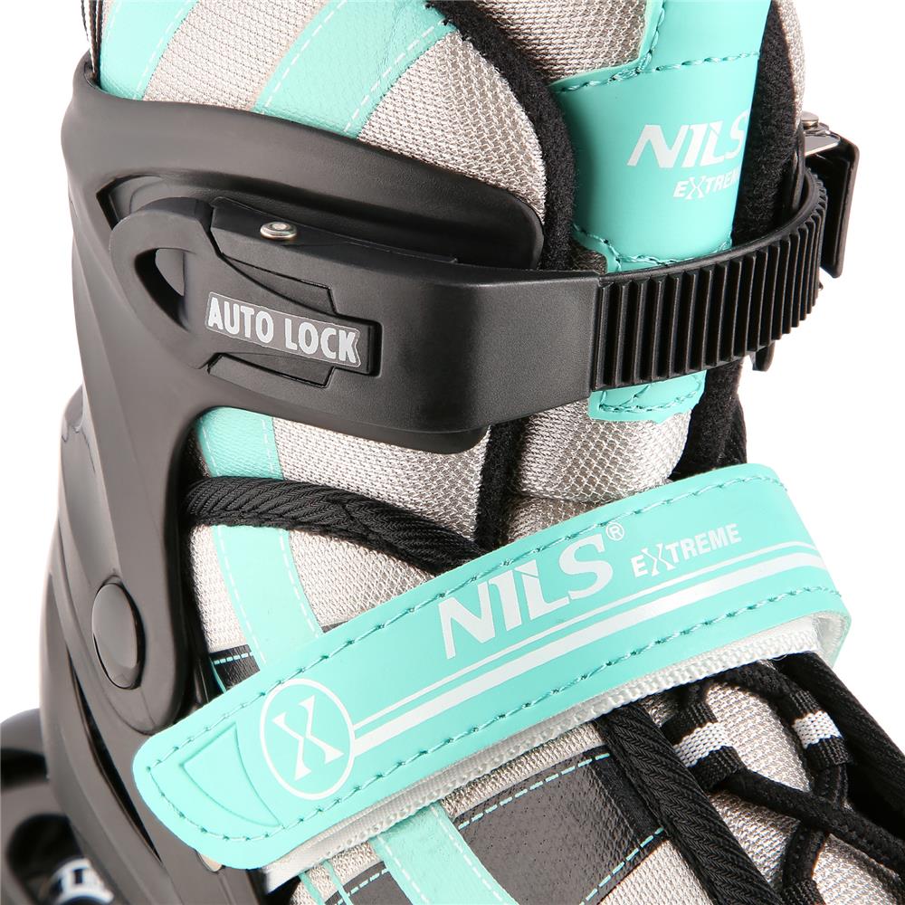 NILS EXTREME NH18366A 2in1 Inliner Schlittschuhe Gr. 39-42, Blau-Grün, verstellbar