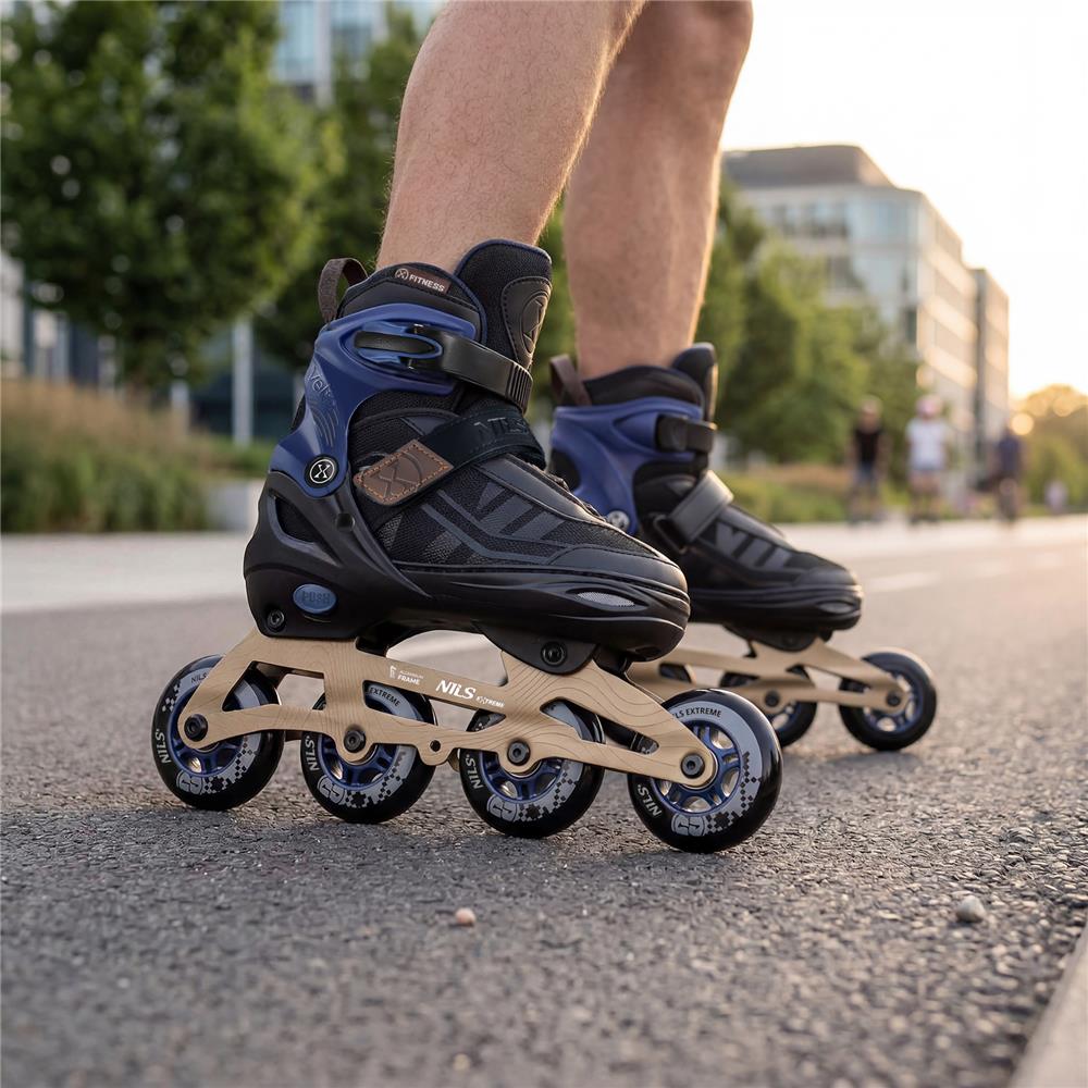 NILS EXTREME NA684 VELTO Inlineskates Inliner Gr. 39-42, Dunkelblau, größenverstellbar