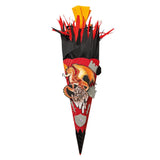 Roth Schultüte-Bastelset, Feuerdrache, 68cm, eckig, Rot(h)-Spitze, Kreppverschluss