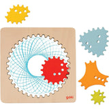 Goki Spirograph aus Holz, Mandala zeichnen - Kreativset Malen