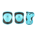 NILS EXTREME H704 Schoner-Set, Blau, Größe L - Protektoren Handgelenk Ellenbogen Knie