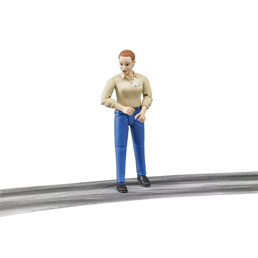 Bruder 60408 - bworld Frau mit hellem Hauttyp und blauer Hose