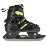NILS EXTREME NH18191 2in1 Inliner Schlittschuhe Kinder Gr. 34-38, Schwarz-Limettengrün, verstellbar