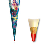Roth Schultüte Magische Meerjungfrau, 85cm, eckig, Rot(h)-Spitze, Tüllverschluss
