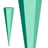 Roth Schultüte-Rohling/Basteltüte, mint, 85cm, eckig, Rot(h)-Spitze, ohne Verschluss