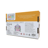 Cleverclixx Kompakt-Bausatz in Pastellfarben 36 Teile, kleines Erweiterungsset, Magnetspielzeug