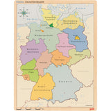 Goki Schichtenpuzzle Deutschland - Lernspielzeug (Flüsse, Bundesländer, Städte)