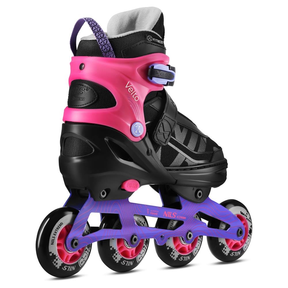 NILS EXTREME NA684 VELTO Inlineskates Inliner Gr. 42-45, Rosa, größenverstellbar