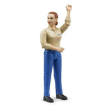 Bruder 60408 - bworld Frau mit hellem Hauttyp und blauer Hose