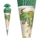 Roth Schultüte Lieblingsstück Reißzahn Tyrannosaurus, 70cm, rund, Rot(h)-Spitze, mit Stoffverschluss